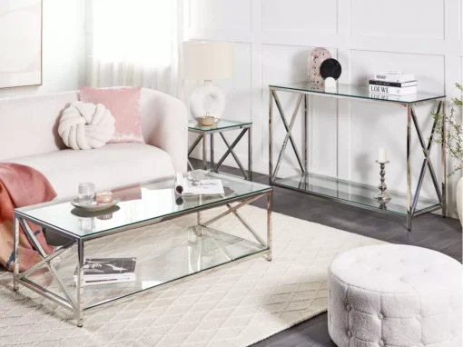 Table Basse Argentée AUDET -Meilleur Meubles Magasin table basse 17465895