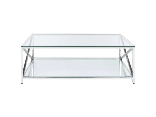 Table Basse Argentée AUDET -Meilleur Meubles Magasin table basse 17465899