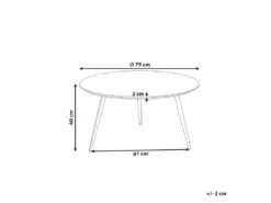Table Basse Noire à Effet Béton EFFIE -Meilleur Meubles Magasin table basse 17466159