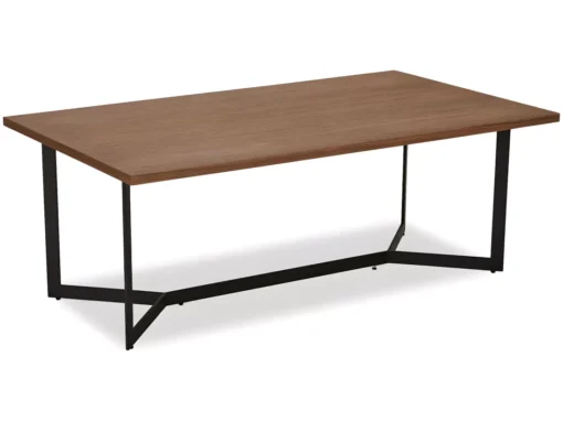 Table Basse Tokyo - Rectangulaire - MDF Et Métal - Noyer -Meilleur Meubles Magasin table basse 18874895