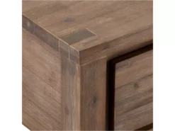 Table Basse Avec Tiroirs Alaska - Rectangulaire - Acacia Massif Et MDF - Marron -Meilleur Meubles Magasin table basse 18875029