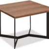 Table Basse Tokyo - Carrée - MDF Et Métal - Noyer -Meilleur Meubles Magasin table basse 18875187