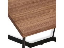 Table Basse Tokyo - Carrée - MDF Et Métal - Noyer -Meilleur Meubles Magasin table basse 18875193