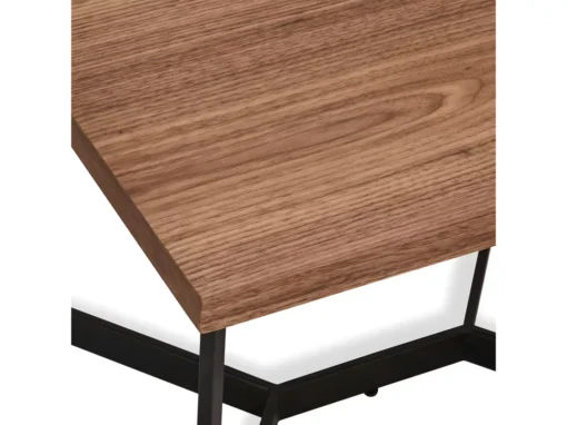 Table Basse Tokyo - Carrée - MDF Et Métal - Noyer -Meilleur Meubles Magasin table basse 18875193
