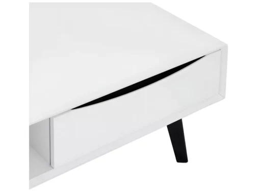 Table Basse Avec Tiroirs Lyon - Rectangulaire - MDF Et Bois - Blanc -Meilleur Meubles Magasin table basse 18876333