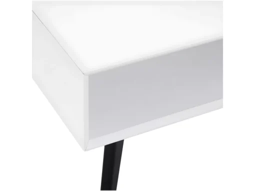 Table Basse Avec Tiroirs Lyon - Rectangulaire - MDF Et Bois - Blanc -Meilleur Meubles Magasin table basse 18876335