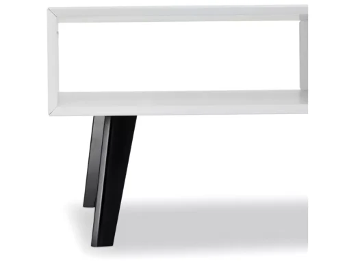 Table Basse Avec Tiroirs Lyon - Rectangulaire - MDF Et Bois - Blanc -Meilleur Meubles Magasin table basse 18876341
