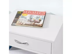 Support Imprimante Roulant Bureau Mobile Caisson Avec Tiroir Et Porte Blanc, Fbt106-w -Meilleur Meubles Magasin table basse 19124385