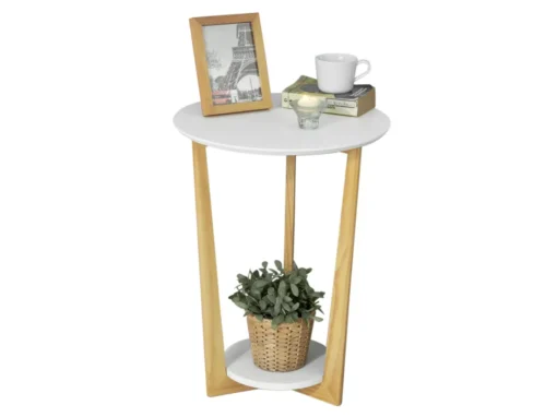 Table Basse Ronde Guéridon Table D'appoint Table Café - 3 Pieds, Fbt52-wn -Meilleur Meubles Magasin table basse 19124679