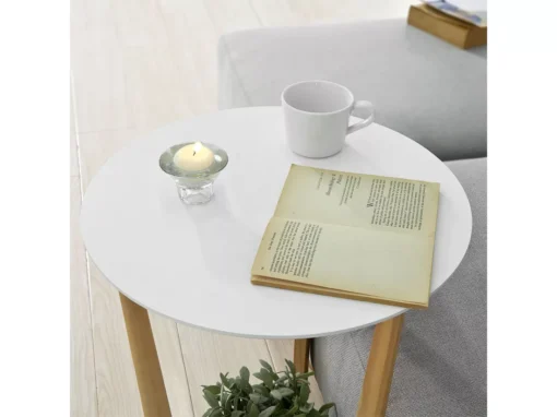 Table Basse Ronde Guéridon Table D'appoint Table Café - 3 Pieds, Fbt52-wn -Meilleur Meubles Magasin table basse 19124685