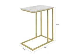 Table D’appoint Moderne Bout De Canapé À Café Table De Chevet Effet Marbre,fbt87-g -Meilleur Meubles Magasin table basse 19125521