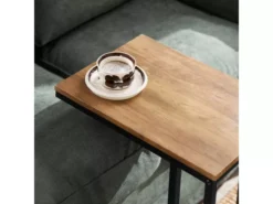 Tables Basses Gigognes, Lot De 2, Bouts De Canapé, Tables De Salon En Bois Et Verre Trempé, Fbt99-f -Meilleur Meubles Magasin table basse 19126623
