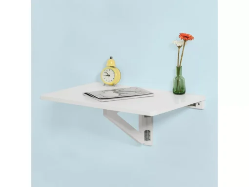 Table Murale Rabattable En Bois, Table De Cuisine, Table Enfant, L60×P40cm -Blanc, FWT03-W -Meilleur Meubles Magasin table basse 19308873