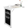 Table Pliable Murale Bureau Avec Mémo Board Table Murale Pliable Bureau Rabattable, FWT20-W -Meilleur Meubles Magasin table basse 19309069