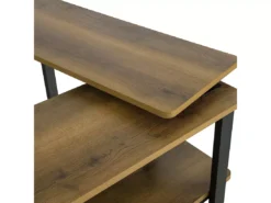 Table D'appoint Rotative, Bout De Canapé à Roulettes, Table Console Mobile Avec 2 étagères, FWT83-PF 15 Table D'appoint Rotative, Bout De Canapé à Roulettes, Table Console Mobile Avec 2 étagères, FWT83-PF -Meilleur Meubles Magasin table basse 19310893