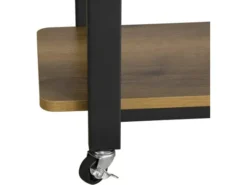 Table D'appoint Rotative, Bout De Canapé à Roulettes, Table Console Mobile Avec 2 étagères, FWT83-PF 16 Table D'appoint Rotative, Bout De Canapé à Roulettes, Table Console Mobile Avec 2 étagères, FWT83-PF -Meilleur Meubles Magasin table basse 19310895