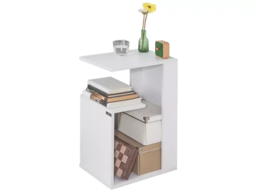 Table D'appoint Bout De Canapé Table Café Porte Magasine Porte Revues – Blanc, Fbt69-w -Meilleur Meubles Magasin table basse 19370251