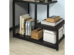 Bout De Canapé Table D’appoint Tables Basses Avec 3 Étagères De Rangement - Noir, Fbt65-sch -Meilleur Meubles Magasin table basse 19370271