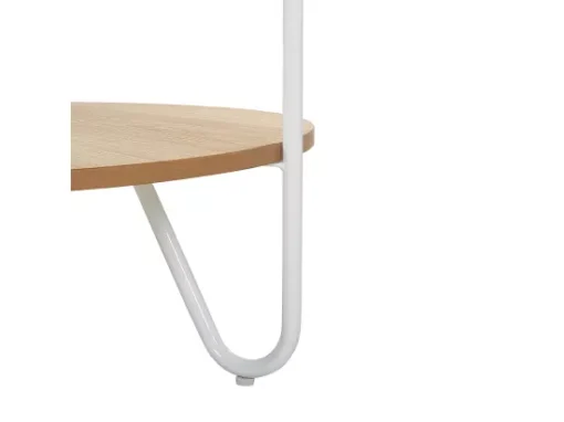 Table Basse Ronde ø 80 Cm Bois Clair Et Blanche CHICO -Meilleur Meubles Magasin table basse 20935679