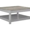Table Basse Avec 1 étagère En MDF Gris -Meilleur Meubles Magasin table basse 21678387