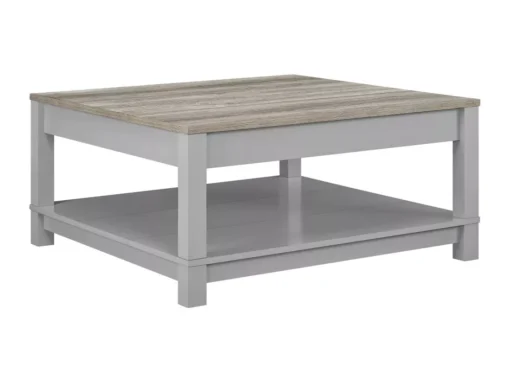 Table Basse Avec 1 étagère En MDF Gris -Meilleur Meubles Magasin table basse 21678401