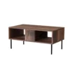 Table Basse NOCCIOLA 100x55 Cm Façades Fraisées Noyer Warmian -Meilleur Meubles Magasin table basse 21870273