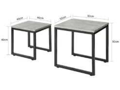 Tables Basses Gigognes - Set De 2, Fbt42-hg -Meilleur Meubles Magasin table basse 22741311