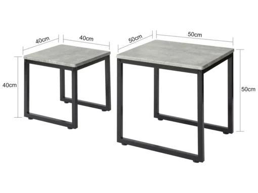 Tables Basses Gigognes - Set De 2, Fbt42-hg -Meilleur Meubles Magasin table basse 22741311