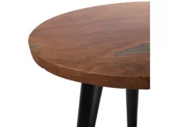 Table Appoint En Bois De Teck ⌀ 45 Cm DETAH -Meilleur Meubles Magasin table basse 23016427