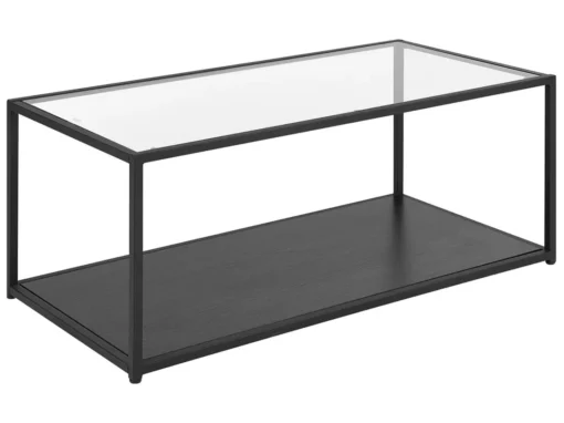 Table Basse Noire En Verre MEDORA -Meilleur Meubles Magasin table basse 23017095