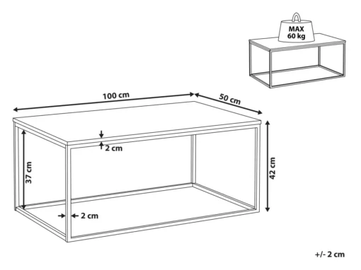 Table Basse Noire En Verre MEDORA -Meilleur Meubles Magasin table basse 23017101