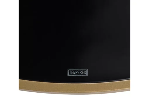 Table Basse Dorée Et Plateau Noir FLORENCE -Meilleur Meubles Magasin table basse 23017125