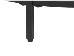 Table Basse Verre Et Acier Noir Ronde BIRNEY -Meilleur Meubles Magasin table basse 23023817