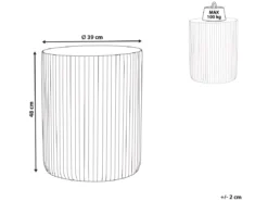 Table D'appoint Grise AMARO -Meilleur Meubles Magasin table basse 23260799