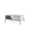 Table Basse NOVA SANDS L104 Avec 2 Tiroirs 104 Cm Gris Mat -Meilleur Meubles Magasin table basse 23973429