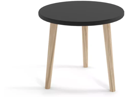 Table Basse MALIBO 60 Cm Ronde Noir Mat -Meilleur Meubles Magasin table basse 24154301