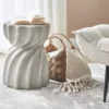 Table D'appoint Grise ALGUA -Meilleur Meubles Magasin table basse 24512103