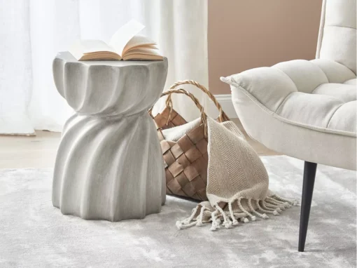 Table D'appoint Grise ALGUA -Meilleur Meubles Magasin table basse 24512103