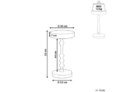 Table D'appoint Noire ATAPO -Meilleur Meubles Magasin table basse 24733343