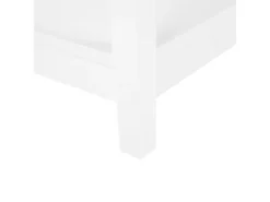 Table D'appoint Blanche Avec Plateau En Verre ATTU -Meilleur Meubles Magasin table basse 24733369