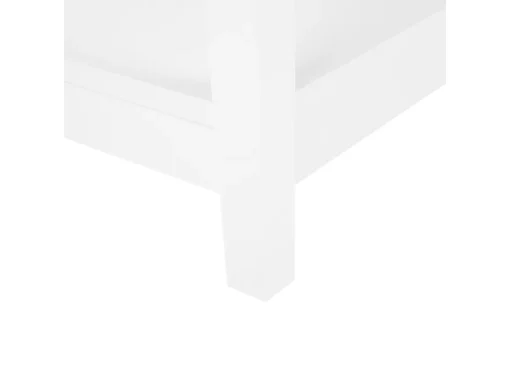 Table D'appoint Blanche Avec Plateau En Verre ATTU -Meilleur Meubles Magasin table basse 24733369