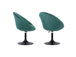Tabouret De Bar En Velours Vert EDGAR - HAPPY GARDEN -Meilleur Meubles Magasin tabouret de bar 9218247