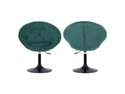 Tabouret De Bar En Velours Vert EDGAR - HAPPY GARDEN -Meilleur Meubles Magasin tabouret de bar 9218249
