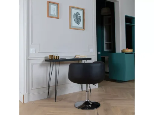 Tabouret De Bar Noir NOLAN - HAPPY GARDEN -Meilleur Meubles Magasin tabouret haut 10779919