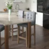 Lot De 2 Chaises De Bar En Tissu Gris MADISON -Meilleur Meubles Magasin tabouret haut 11859777
