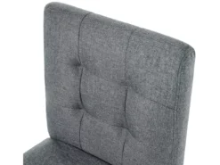 Lot De 2 Chaises De Bar En Tissu Gris MADISON -Meilleur Meubles Magasin tabouret haut 11859783