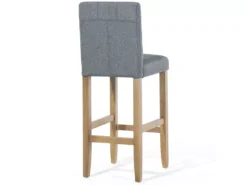 Lot De 2 Chaises De Bar En Tissu Gris MADISON -Meilleur Meubles Magasin tabouret haut 11859795
