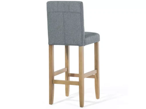 Lot De 2 Chaises De Bar En Tissu Gris MADISON -Meilleur Meubles Magasin tabouret haut 11859795