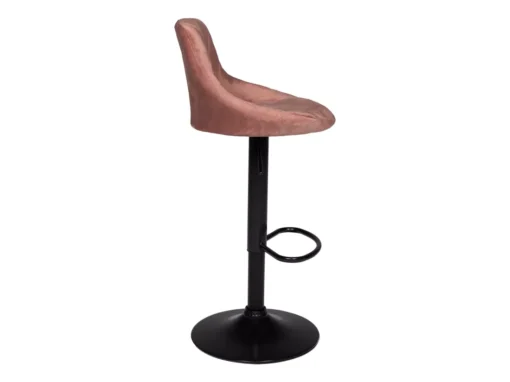 Tabouret De Bar En Velours Rose ROBIN - HAPPY GARDEN -Meilleur Meubles Magasin tabouret haut 13089341