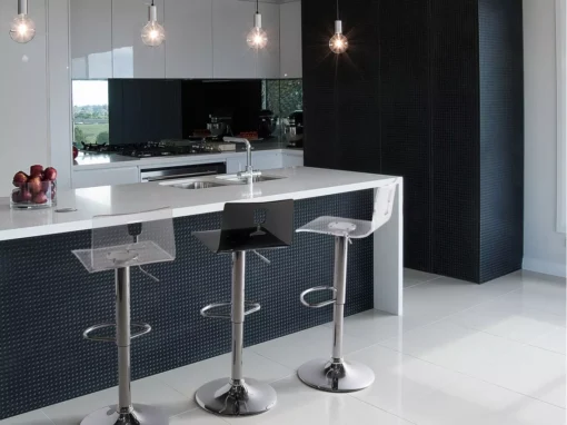 Set De 2 Chaises De Bar Transparentes Noires BUSAN -Meilleur Meubles Magasin tabouret haut 16321481